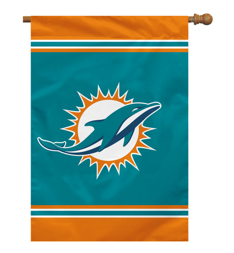 Fremont Die Miami Dolphins House 1-Sided Flag 28x40 Fan Gear NFL Miami Dolphins