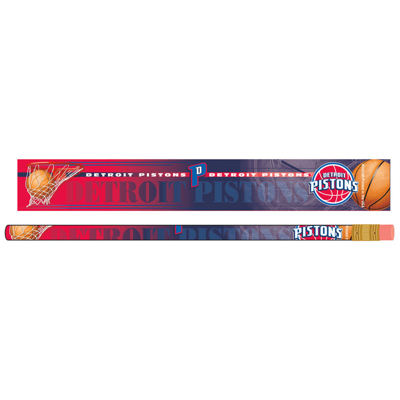 Wincraft Detroit Pistons 6 Pack Pencil - Special Order Fan Gear NBA Detroit Pistons