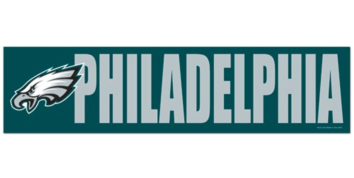 Wincraft Philadelphia Eagles Bumper Sticker Decal Fan Gear NFL Philadelphia Eagles