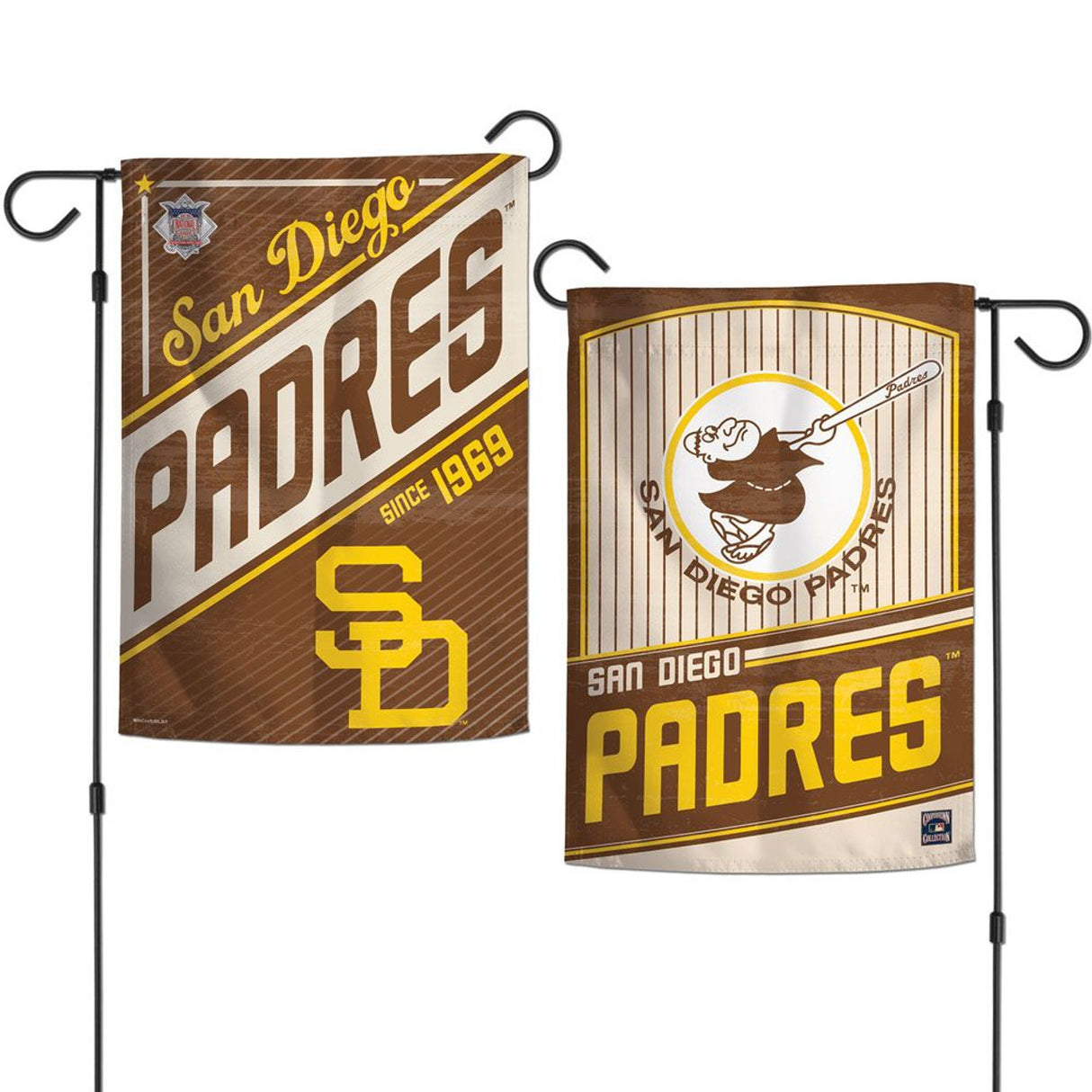 Wincraft San Diego Padres 2 Sided Garden Style Flag 12x18 Fan Gear MLB San Diego Padres