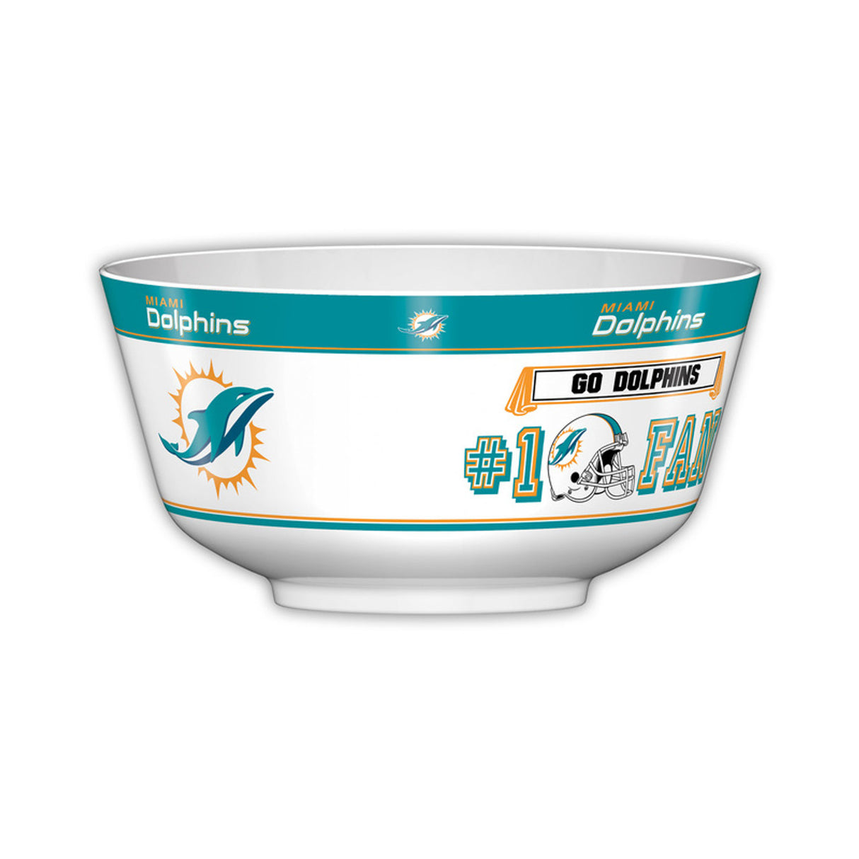 Fremont Die Miami Dolphins All Pro Party Bowl Fan Gear NFL Miami Dolphins