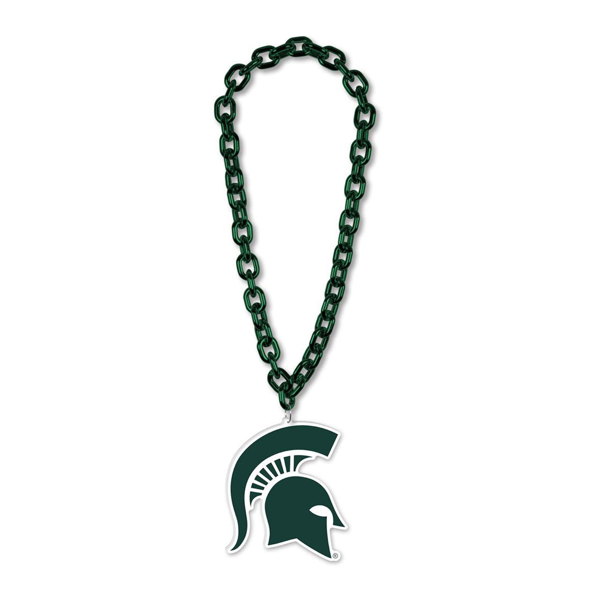 Wincraft Michigan State Spartans Fan Big Chain Necklace Fan Gear NCAA Michigan State Spartans