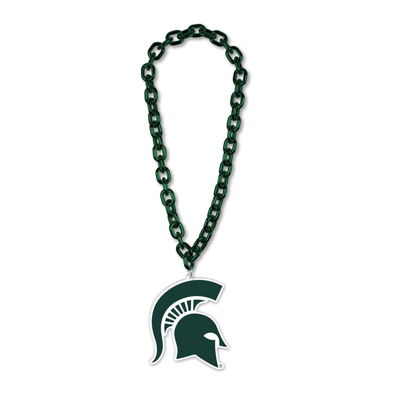 Wincraft Michigan State Spartans Fan Big Chain Necklace Fan Gear NCAA Michigan State Spartans