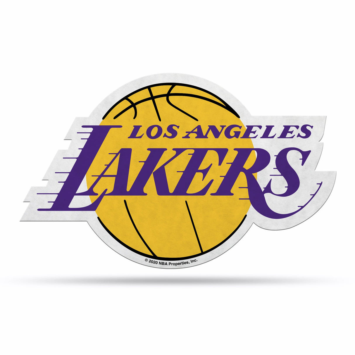 Rico Industries Los Angeles Lakers Pennant Shape Cut Logo Design Fan Gear NBA Los Angeles Lakers