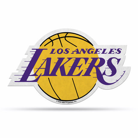 Rico Industries Los Angeles Lakers Pennant Shape Cut Logo Design Fan Gear NBA Los Angeles Lakers