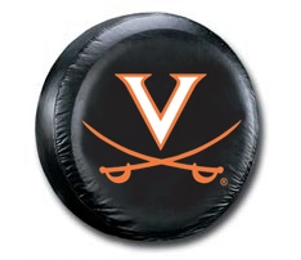 Fremont Die Virginia Cavaliers Black Standard Size Tire Cover Fan Gear NCAA Virginia Cavaliers