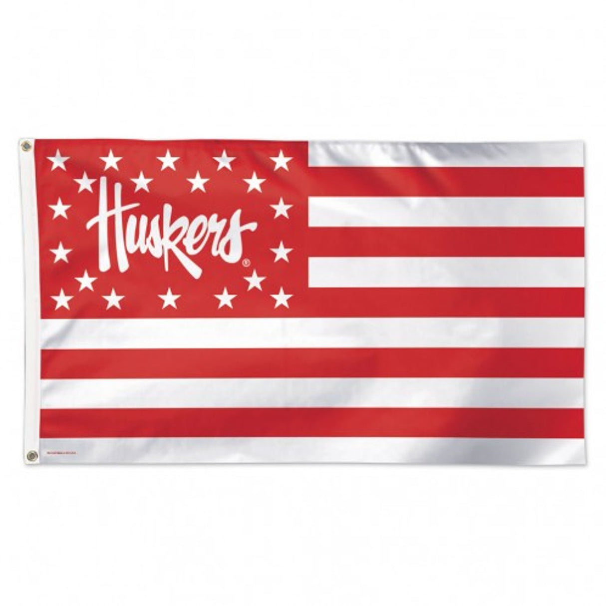 Wincraft Nebraska Cornhuskers Deluxe Stars and Stripes Flag 3x5 Fan Gear NCAA Nebraska Cornhuskers