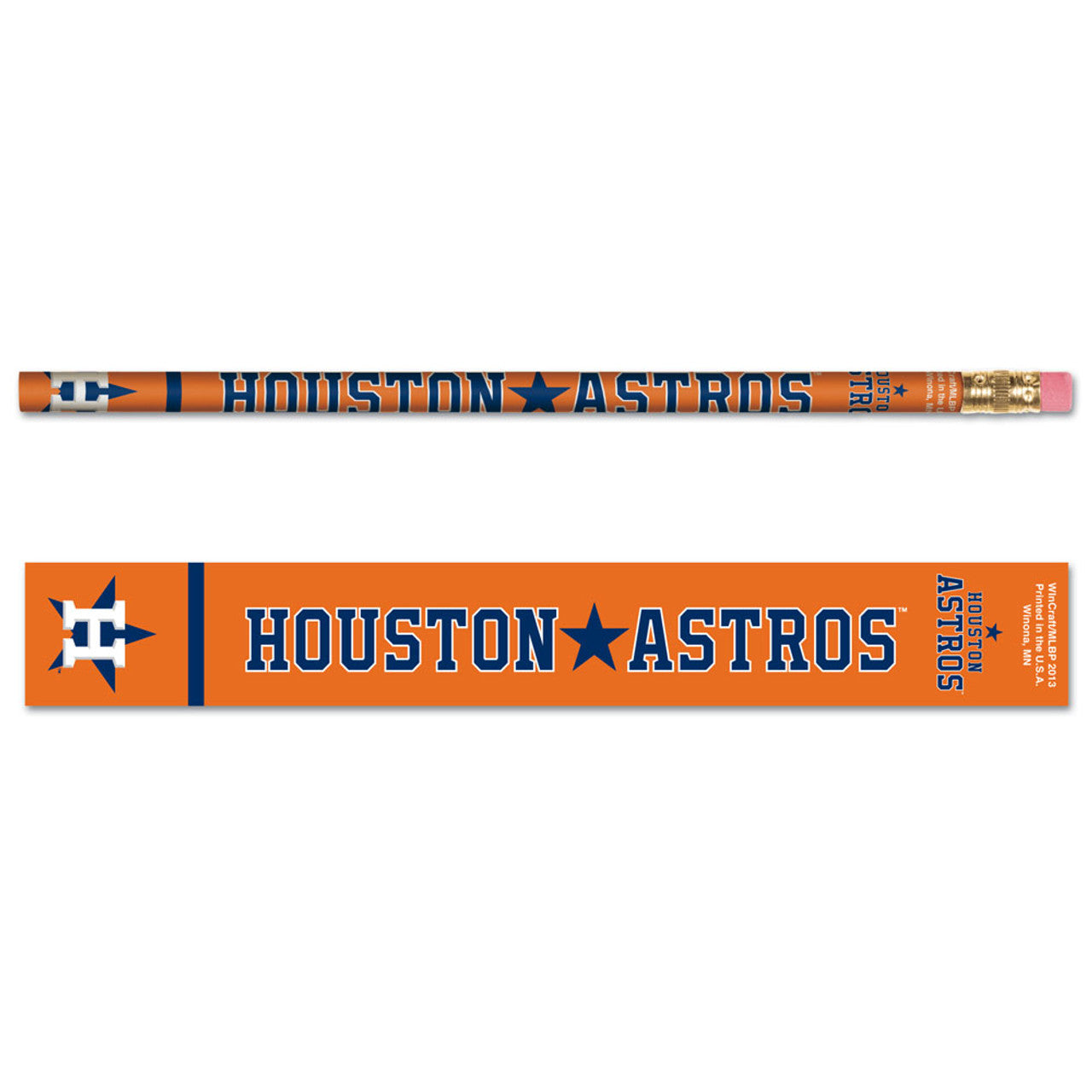 Wincraft Houston Astros 6 Pack Pencil - Special Order Fan Gear MLB Houston Astros