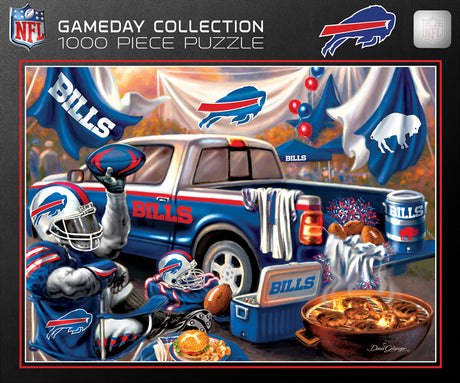 Masterpieces Puzzle Company Buffalo Bills Gameday Design 1000 Piece Puzzle Fan Gear NFL Buffalo Bills