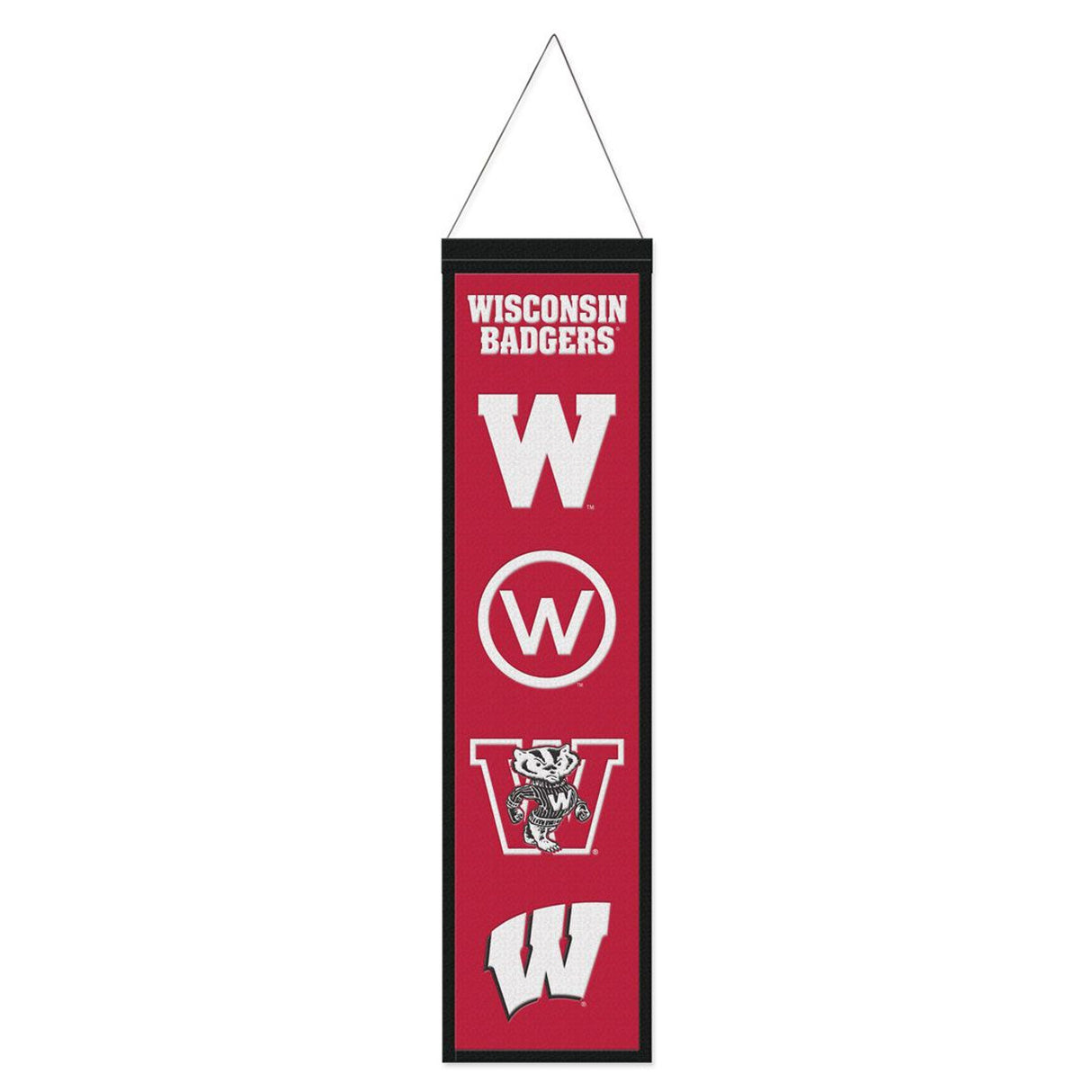 Wincraft Wisconsin Badgers Heritage Evolution Design Wool Banner 8x32 Fan Gear NCAA Wisconsin Badgers