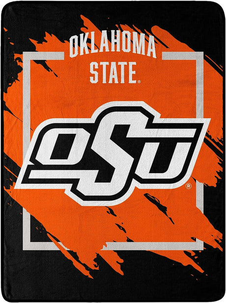 Northwest Company Oklahoma State Cowboys Micro Raschel Dimensional Design Blanket 46x60 Fan Gear NCAA Oklahoma State Cowboys