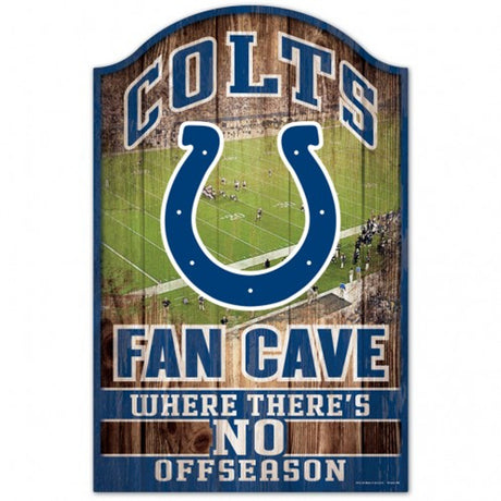 Wincraft Indianapolis Colts Fan Cave Design Wood Sign 11x17 Fan Gear NFL Indianapolis Colts