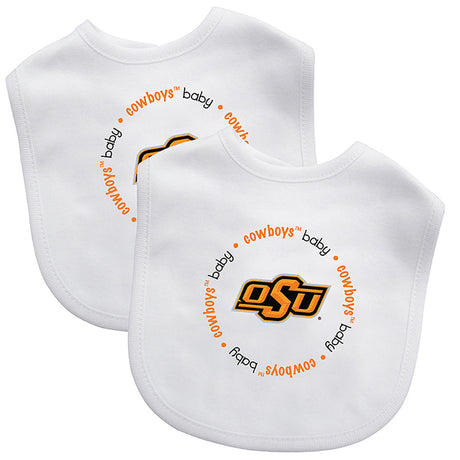 Masterpieces Puzzle Company Oklahoma State Cowboys 2 Pack Baby Bib Fan Gear NCAA Oklahoma State Cowboys
