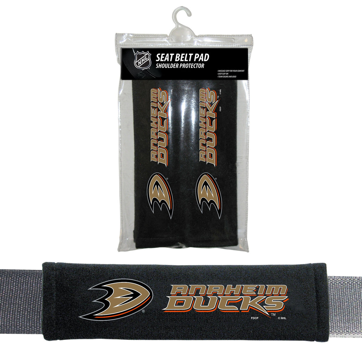 Fremont Die Anaheim Ducks Seat Belt Pads Fan Gear NHL Anaheim Ducks