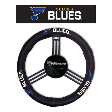 Fremont Die St. Louis Blues Leather Steering Wheel Cover Fan Gear NHL St. Louis Blues
