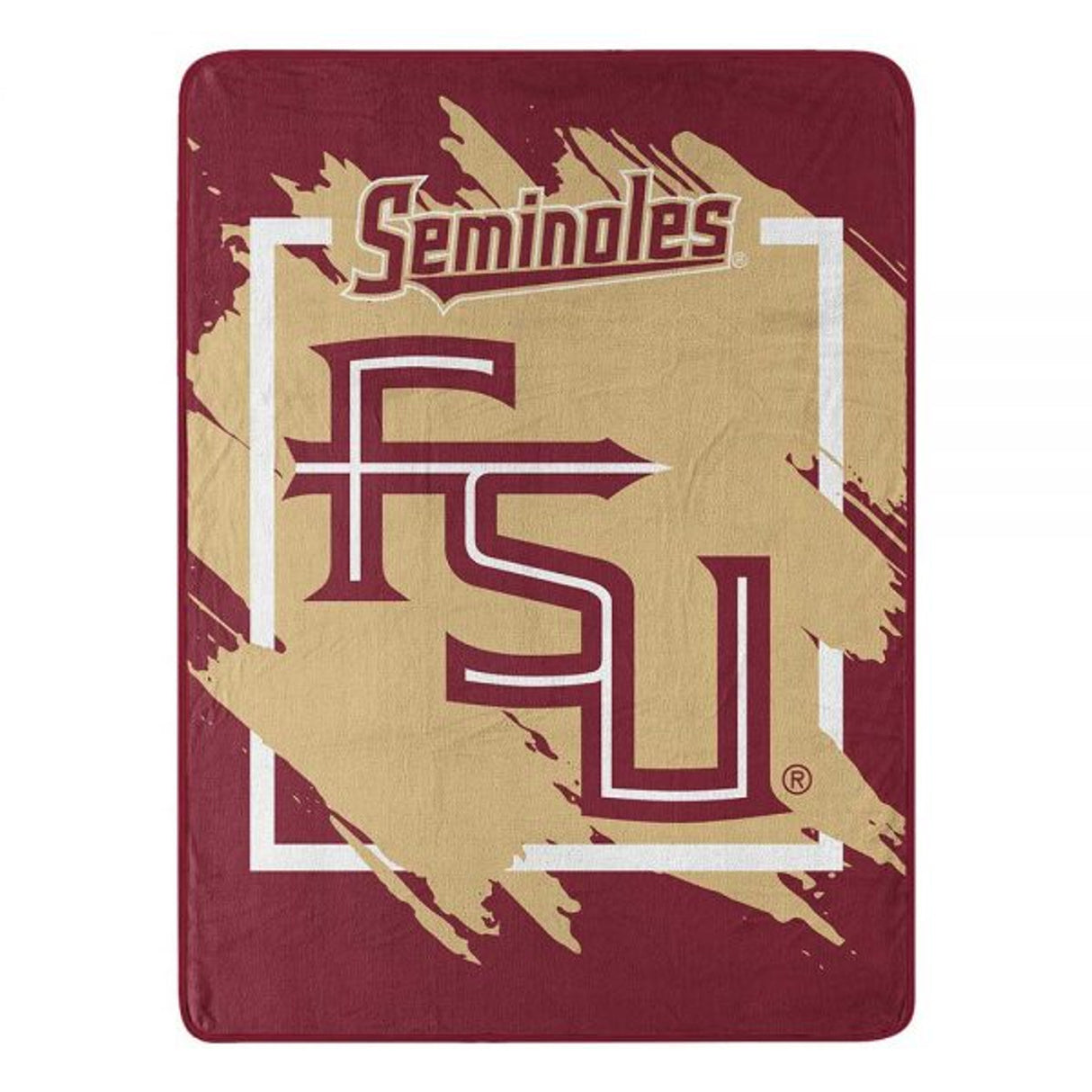 Northwest Company Florida State Seminoles Micro Raschel Dimensional Design Blanket 46x60 Fan Gear NCAA Florida State Seminoles
