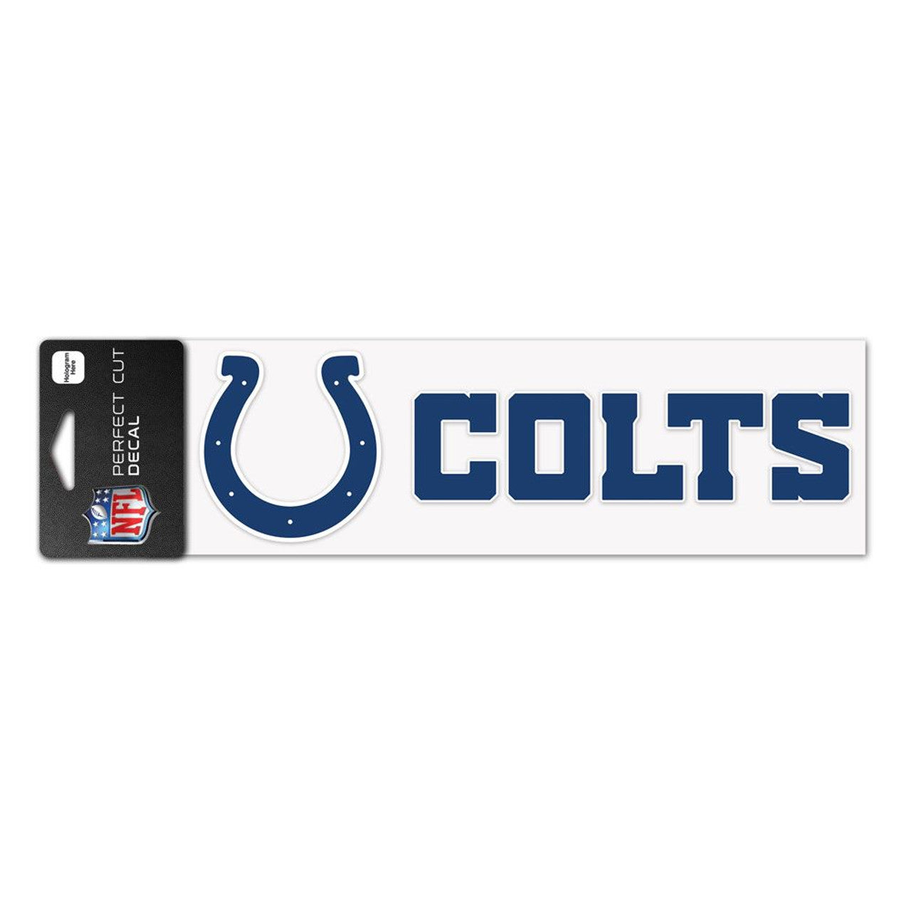 Wincraft Indianapolis Colts Color Perfect Cut Wordmark Decal 3x10 Fan Gear NFL Indianapolis Colts