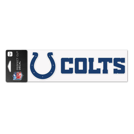 Wincraft Indianapolis Colts Color Perfect Cut Wordmark Decal 3x10 Fan Gear NFL Indianapolis Colts
