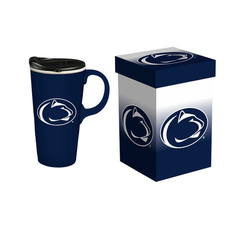 Evergreen Enterprises Penn State Nittany Lions 17oz Travel Cup with Handle Boxed Fan Gear NCAA Penn State Nittany Lions