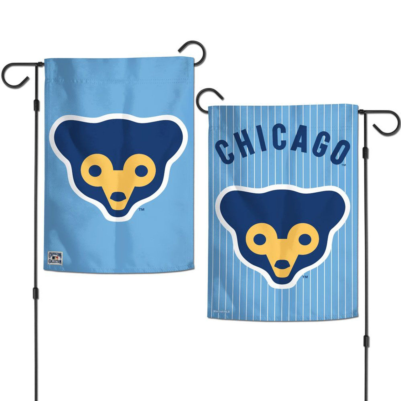 Wincraft Chicago Cubs 2 Sided Retro Logo Garden Style Flag 12x18 Fan Gear MLB Chicago Cubs
