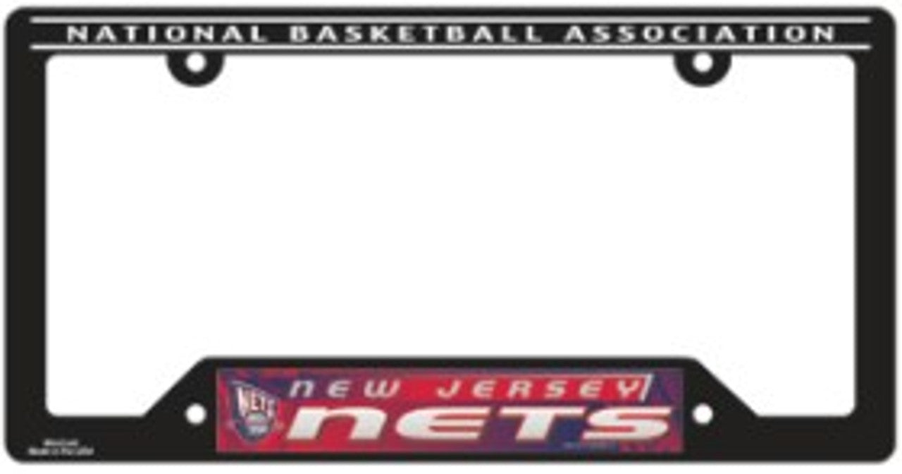 Wincraft New Jersey Nets Plastic License Plate Frame Fan Gear NBA Brooklyn Nets