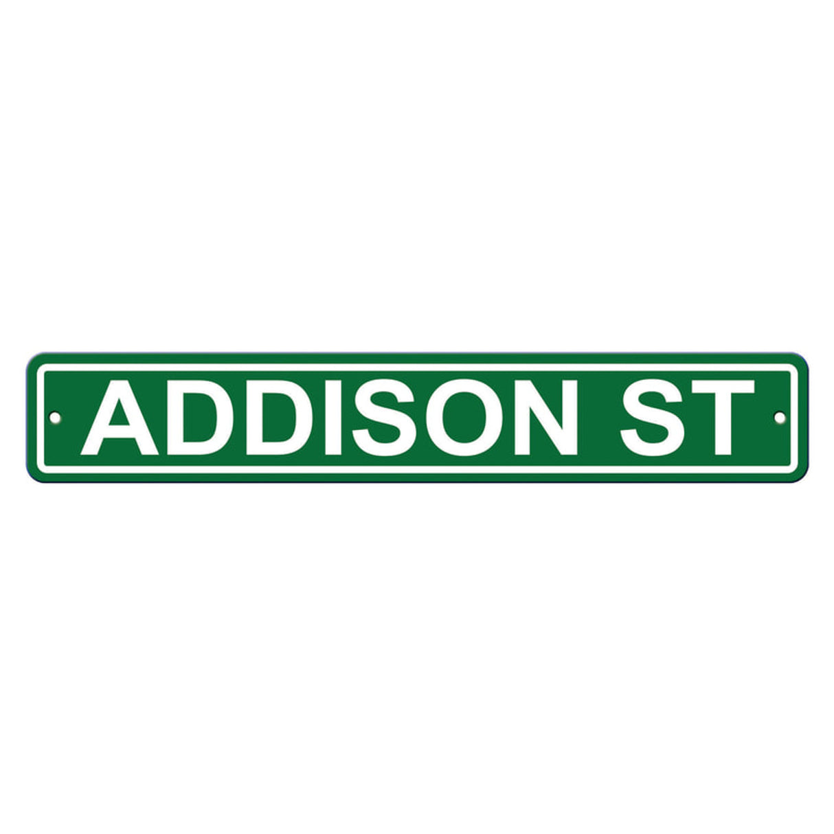 Fremont Die Chicago Cubs Addison Street Plastic Street Style Sign 4x24 Fan Gear MLB Chicago Cubs