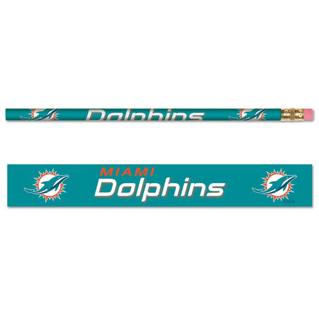 Wincraft Miami Dolphins 6 Pack Pencil Fan Gear NFL Miami Dolphins