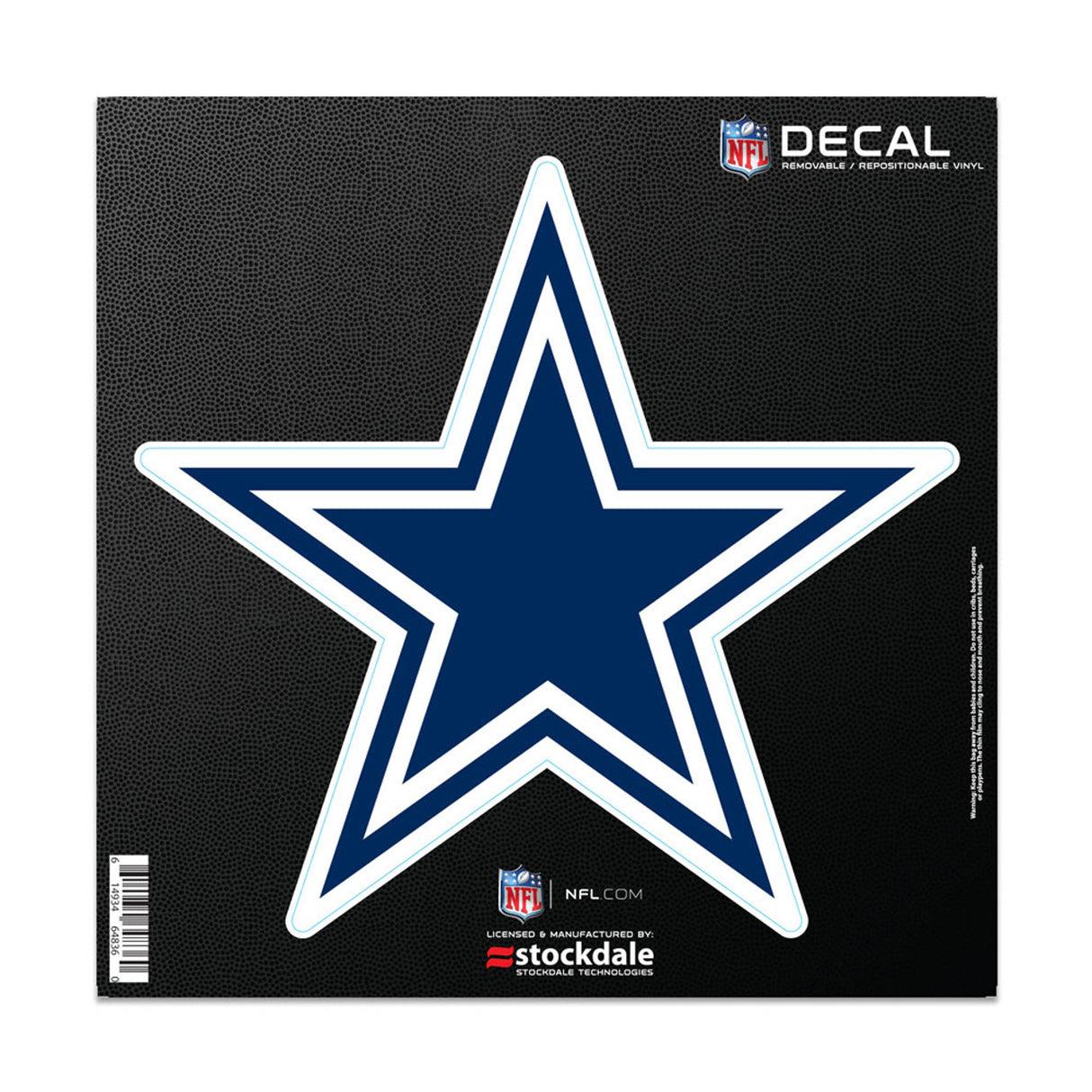 Wincraft Dallas Cowboys All Surface Logo Decal 6x6 Fan Gear NFL Dallas Cowboys
