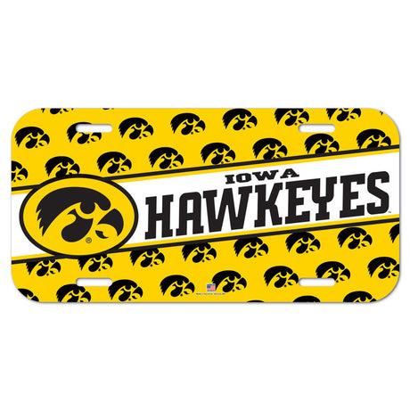Wincraft Iowa Hawkeyes License Plate Fan Gear NCAA Iowa Hawkeyes