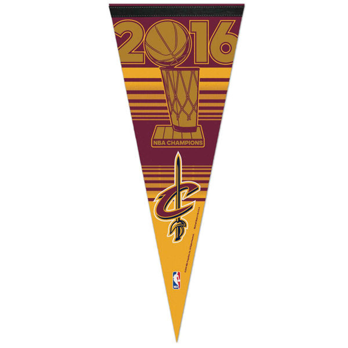 Wincraft Cleveland Cavaliers Premium Style 2016 Champs Celebration Pennant 12x30 Fan Gear NBA Cleveland Cavaliers
