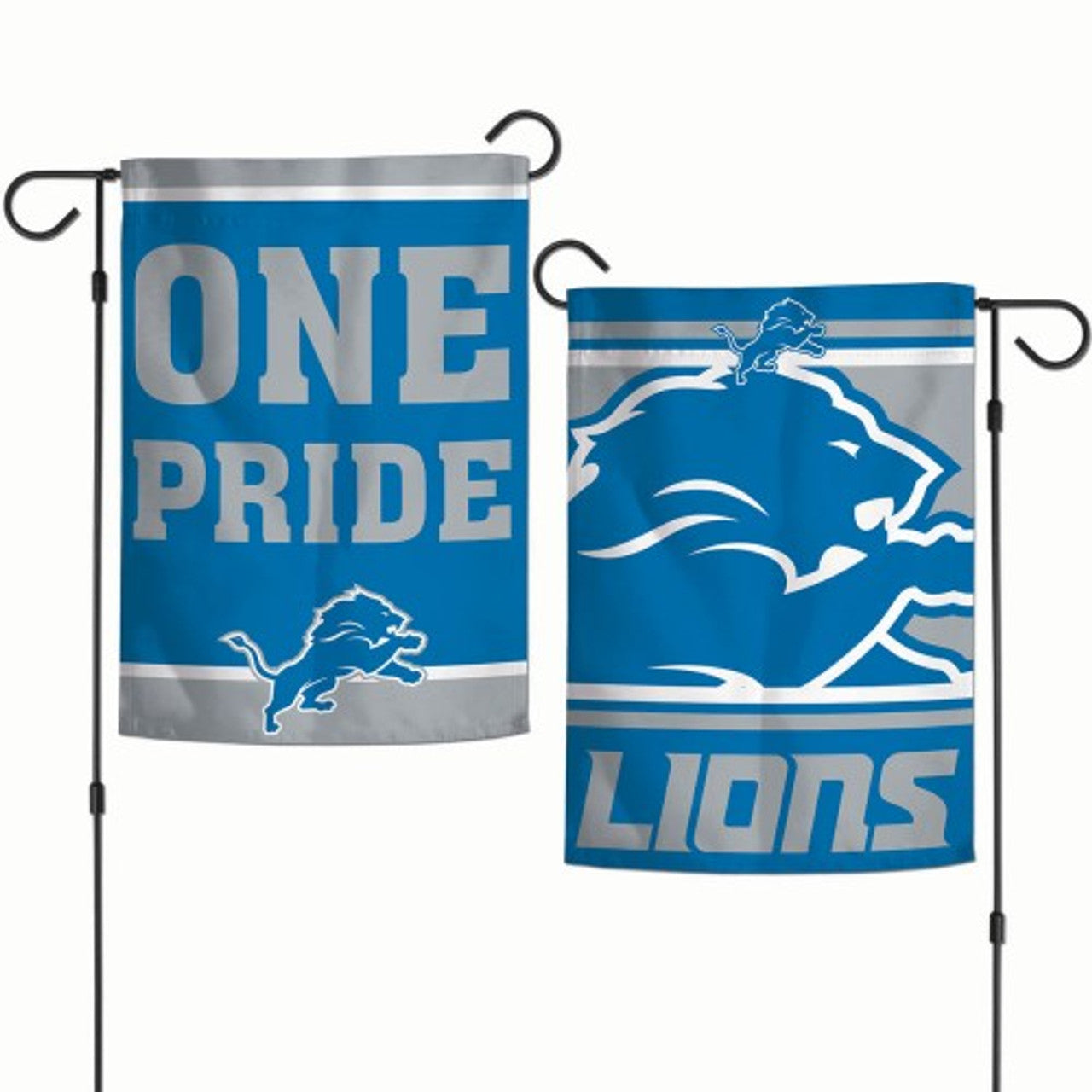 Wincraft Detroit Lions Slogan Design 2 Sided Garden Style Flag 12x18 Fan Gear NFL Detroit Lions