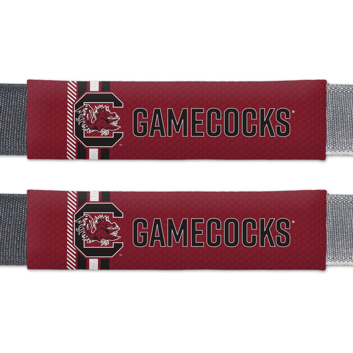 Fremont Die South Carolina Gamecocks Rally Design Seat Belt Pads Fan Gear NCAA South Carolina Gamecocks