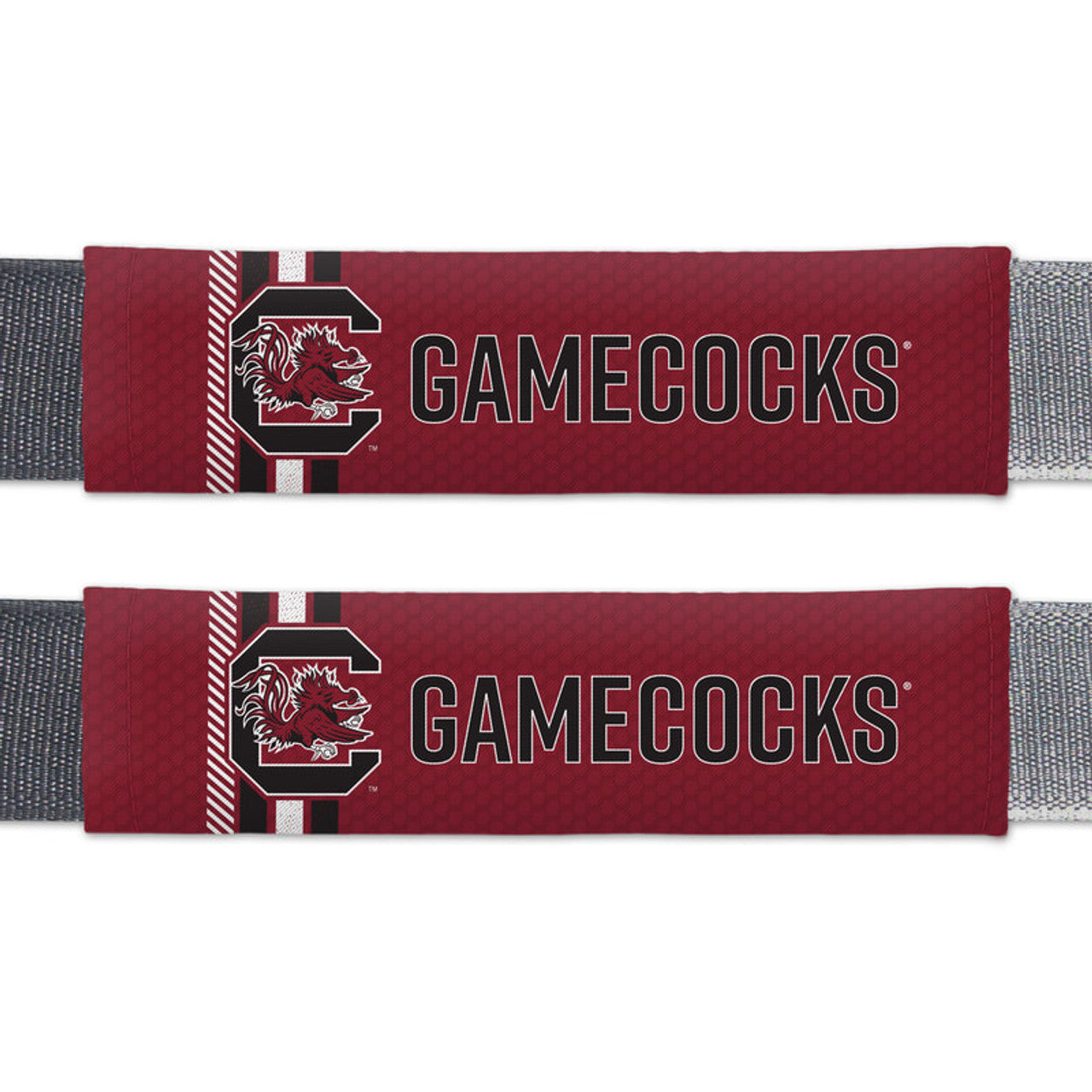 Fremont Die South Carolina Gamecocks Rally Design Seat Belt Pads Fan Gear NCAA South Carolina Gamecocks