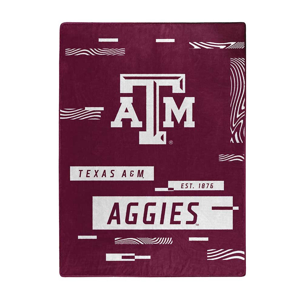Northwest Company Texas A&M Aggies Raschel Digitize Design Blanket 60x80 Fan Gear NCAA Texas A&M Aggies