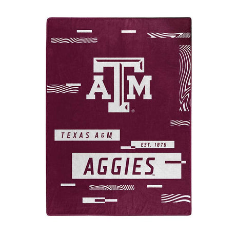 Northwest Company Texas A&M Aggies Raschel Digitize Design Blanket 60x80 Fan Gear NCAA Texas A&M Aggies