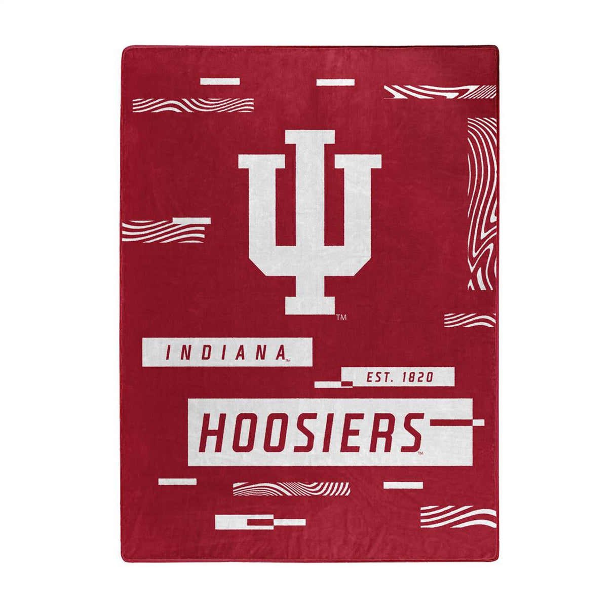 Northwest Company Indiana Raschel Digitize Design Hoosiers Blanket 60x80 Fan Gear NCAA Indiana Hoosiers