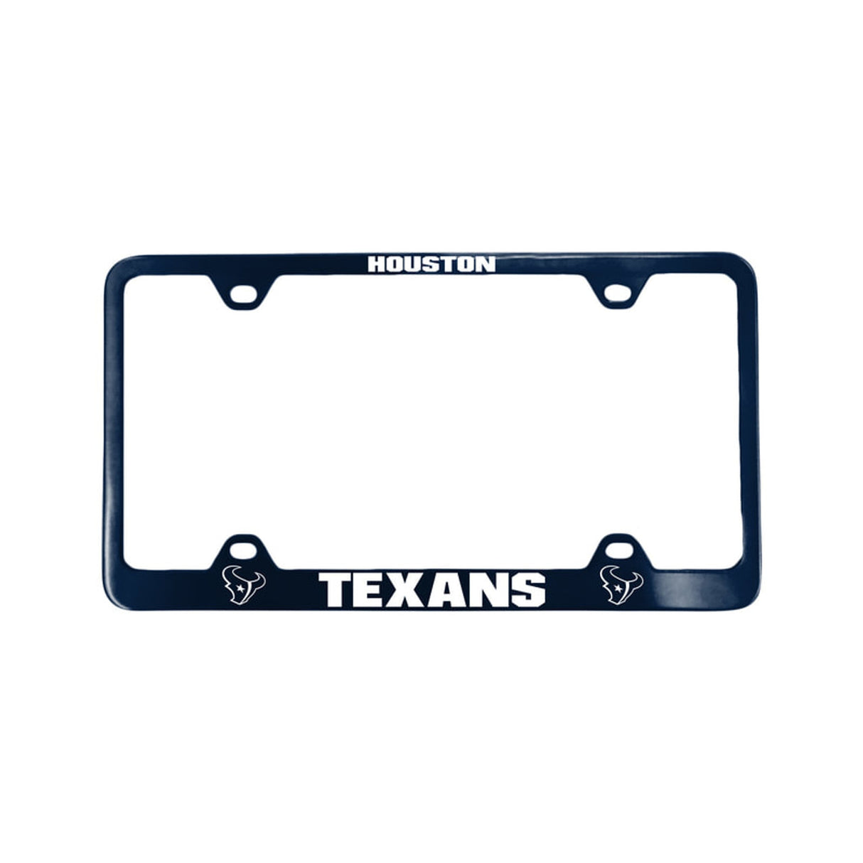 Fremont Die Houston Texans Blue Laser Cut License Plate Frame Fan Gear NFL Houston Texans