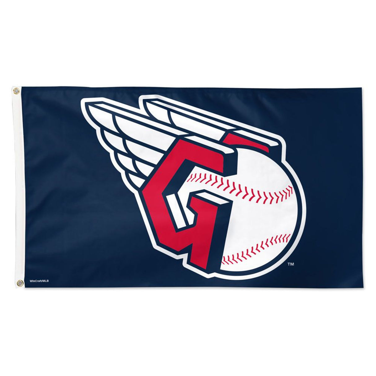 Wincraft Cleveland Guardians Deluxe Style Flag 3x5 - Special Order Fan Gear MLB Cleveland Guardians
