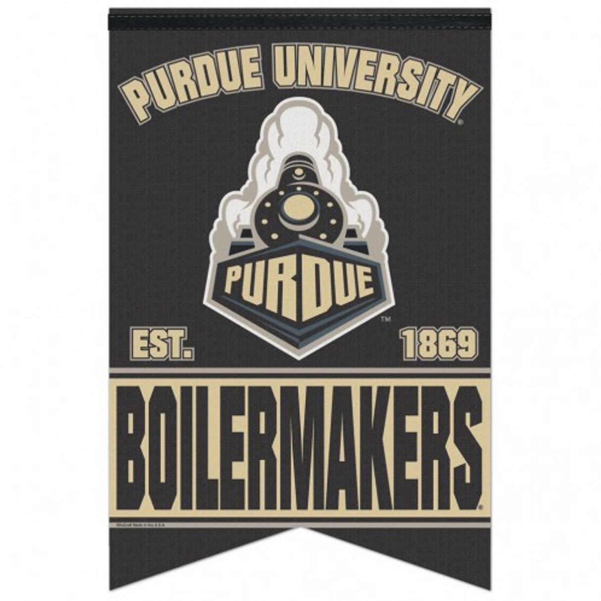 Wincraft Purdue Boilermakers Premium Pennant Style Felt Banner 17x26 Fan Gear NCAA Purdue Boilermakers