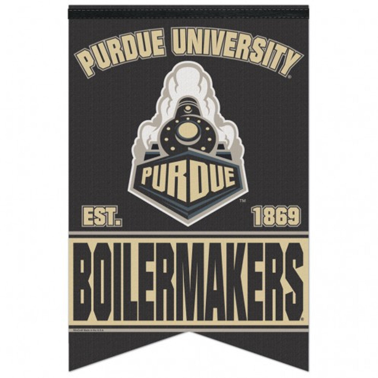 Wincraft Purdue Boilermakers Premium Pennant Style Felt Banner 17x26 Fan Gear NCAA Purdue Boilermakers