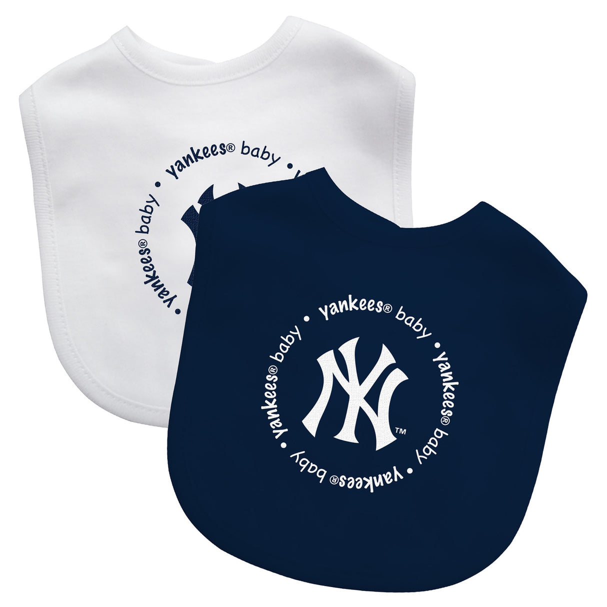 Masterpieces Puzzle Company New York Yankees 2 Pack Baby Bib Fan Gear MLB New York Yankees