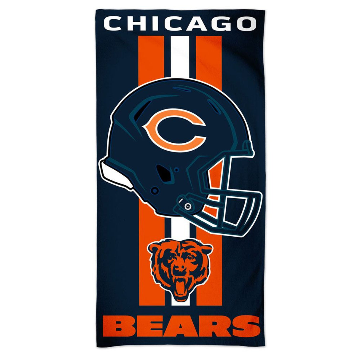 Wincraft Chicago Bears Beach Style Towel 30x60 Fan Gear NFL Chicago Bears