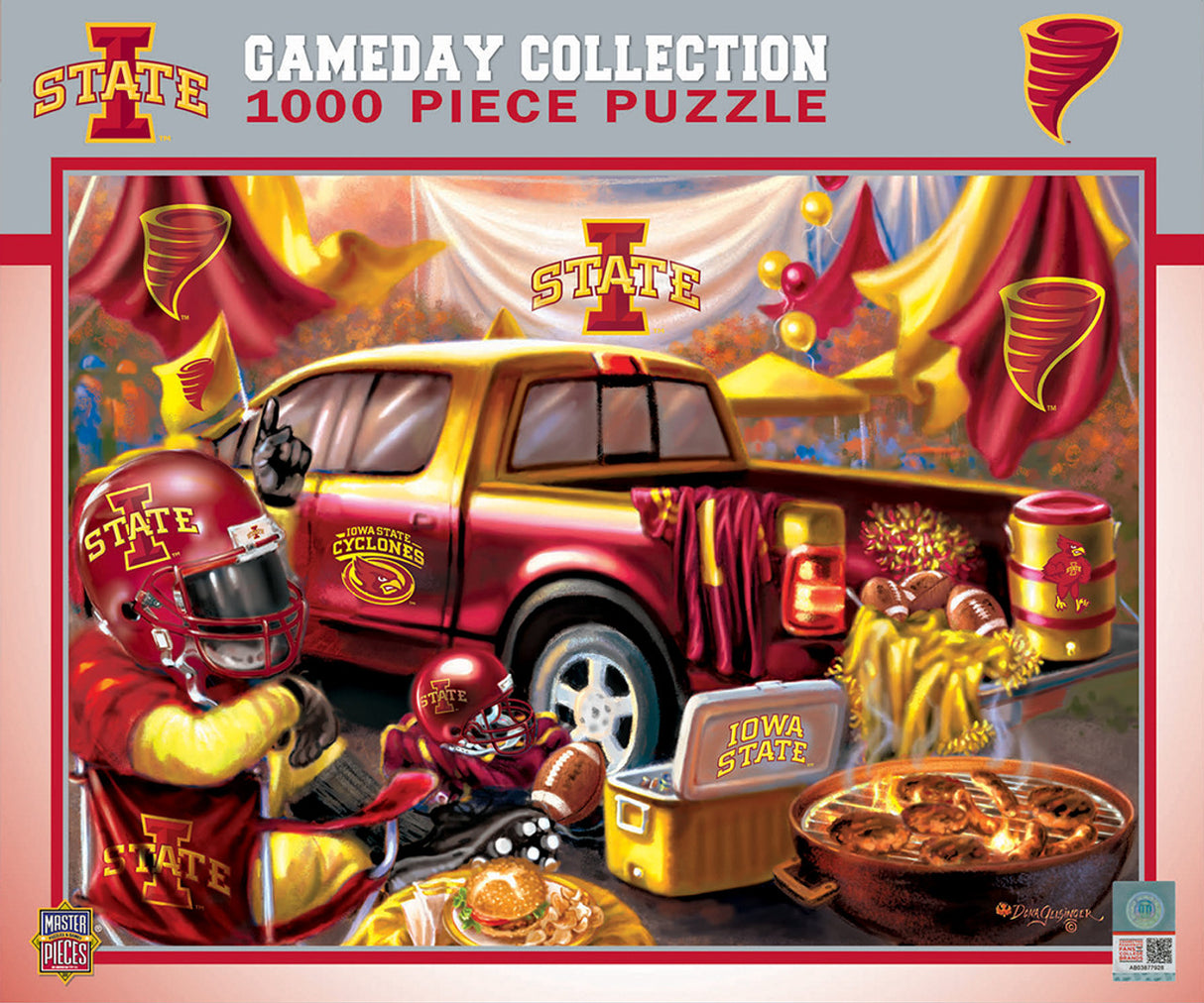 Masterpieces Puzzle Company Iowa State Cyclones Gameday Design 1000 Piece Puzzle Fan Gear NCAA Iowa State Cyclones