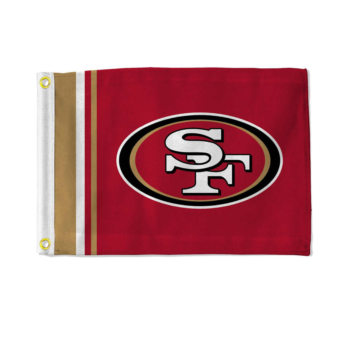 Rico Industries San Francisco 49ers Striped Utility Flag 12x17 Fan Gear NFL San Francisco 49ers