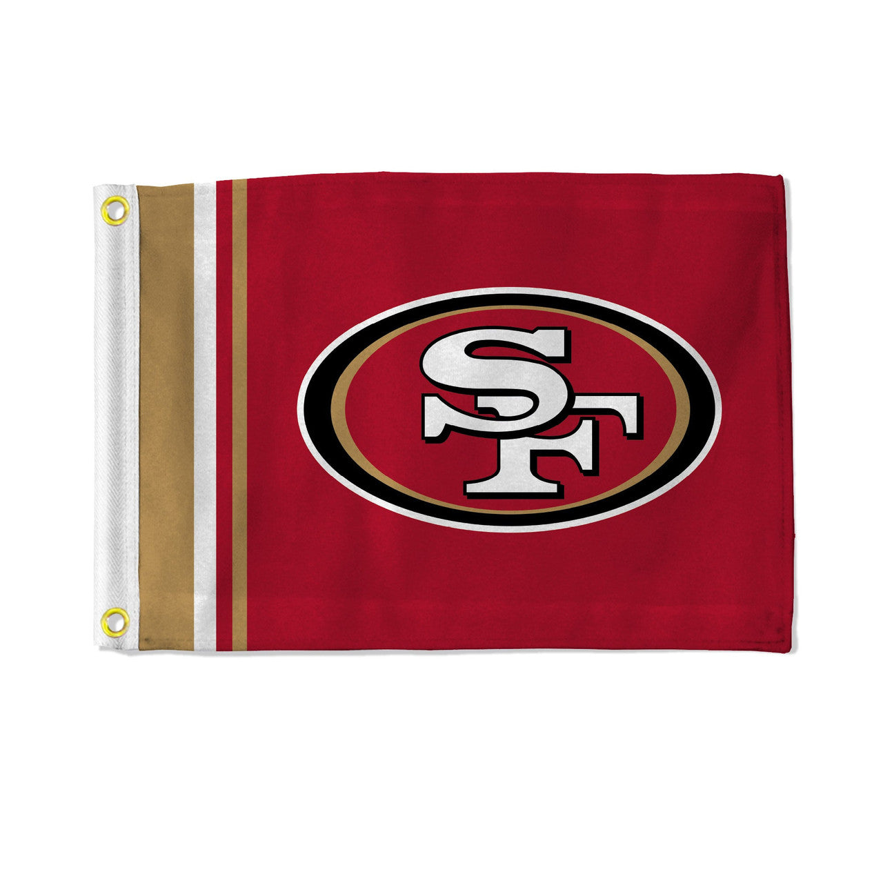 Rico Industries San Francisco 49ers Striped Utility Flag 12x17 Fan Gear NFL San Francisco 49ers