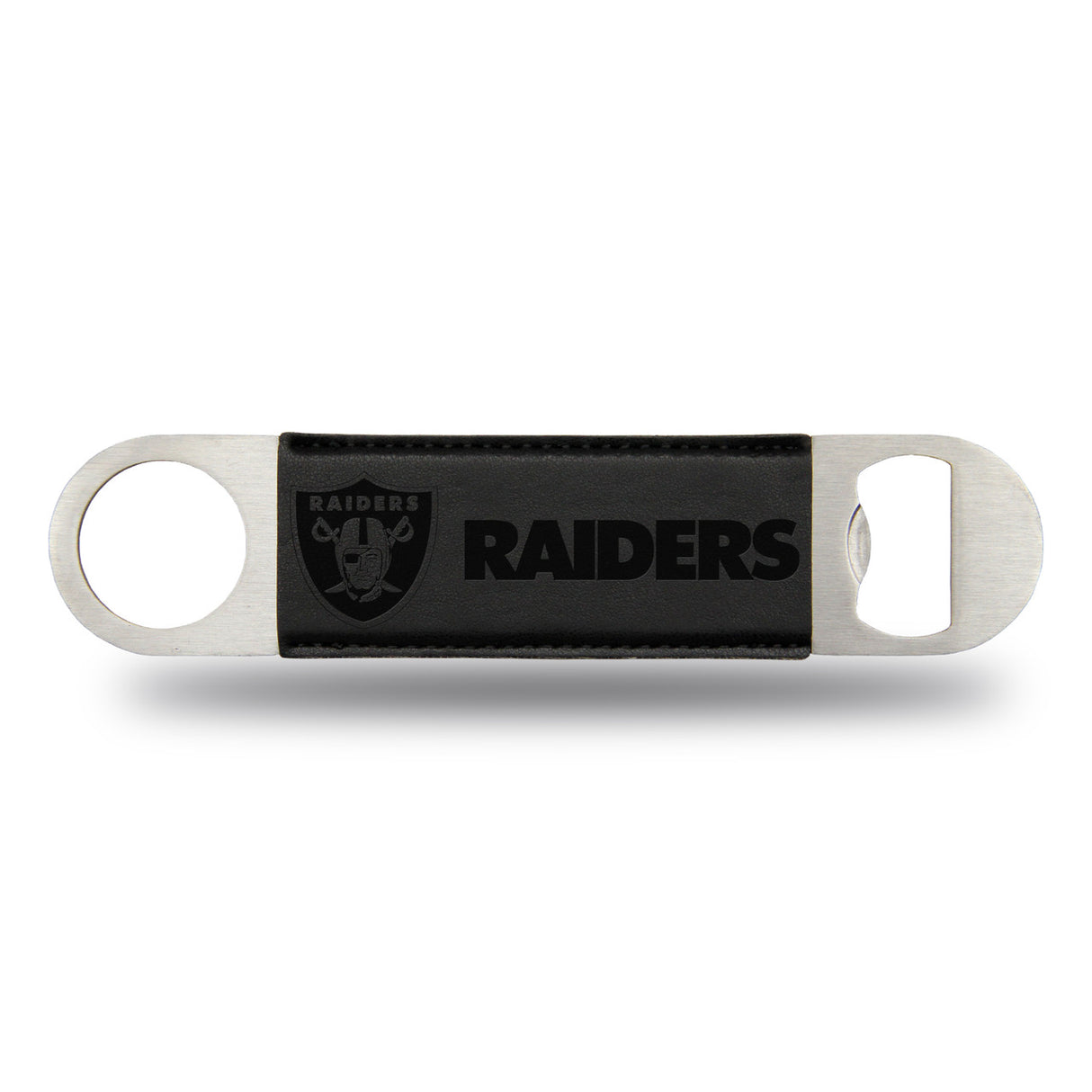 Rico Industries Las Vegas Raiders Laser Engraved Bar Blade Bottle Opener Fan Gear NFL Las Vegas Raiders