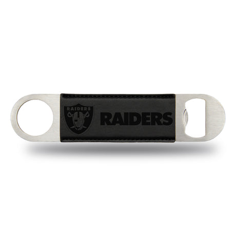 Rico Industries Las Vegas Raiders Laser Engraved Bar Blade Bottle Opener Fan Gear NFL Las Vegas Raiders