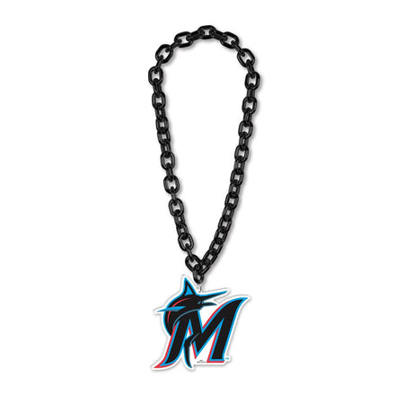 Wincraft Miami Marlins Fan Big Chain Necklace Fan Gear MLB Miami Marlins