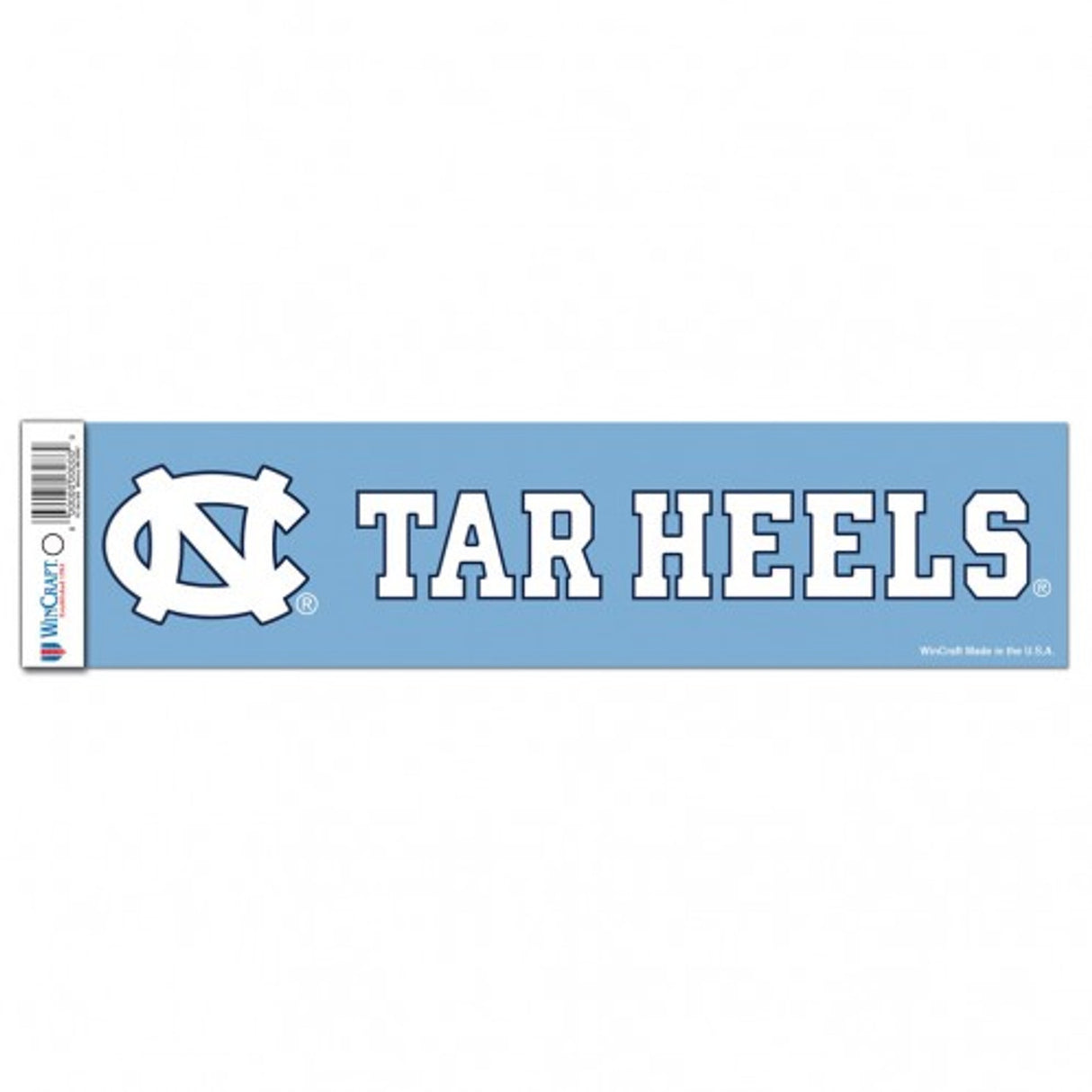 Wincraft North Carolina Tar Heels Bumper Strip Style Decal 3x12 - Special Order Fan Gear NCAA North Carolina Tar Heels