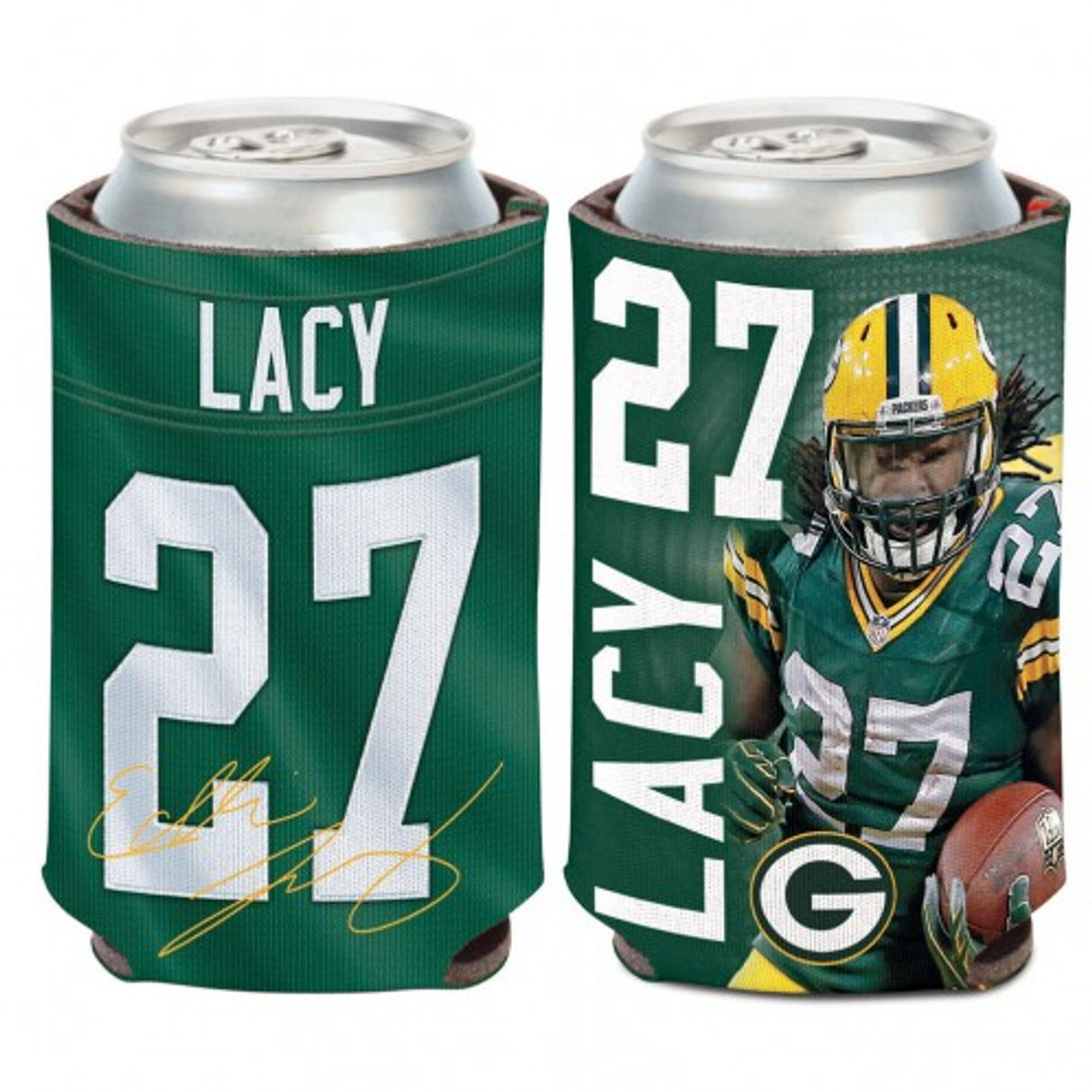 Wincraft Green Bay Packers Eddie Lacy Design Can Cooler Fan Gear NFL Green Bay Packers